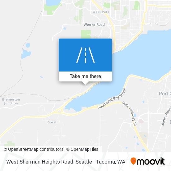 Mapa de West Sherman Heights Road