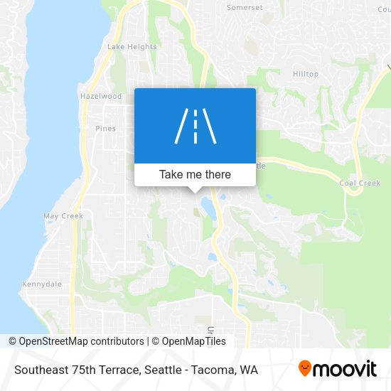Southeast 75th Terrace map