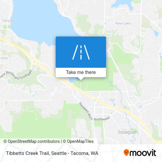 Tibbetts Creek Trail map
