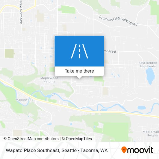 Wapato Place Southeast map