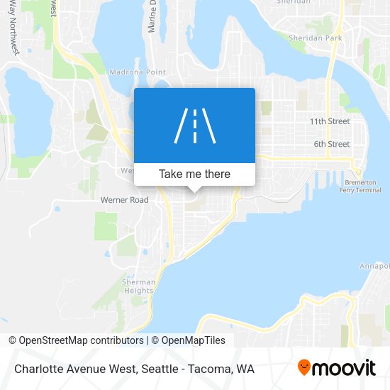 Mapa de Charlotte Avenue West