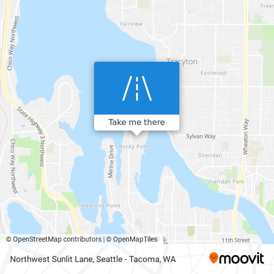 Mapa de Northwest Sunlit Lane