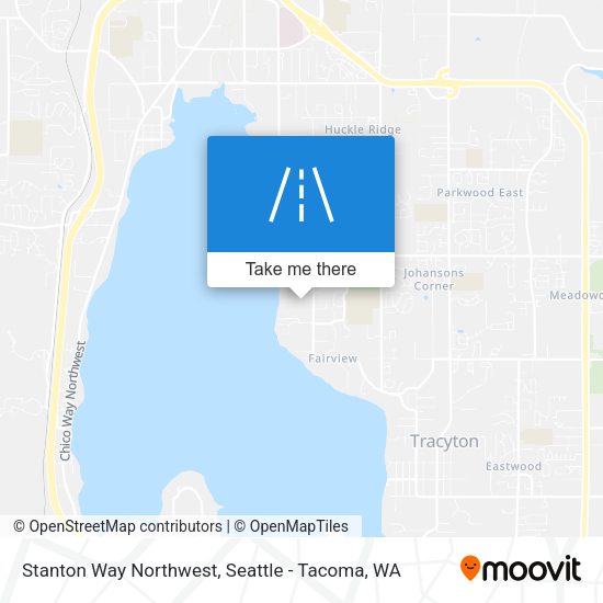 Stanton Way Northwest map