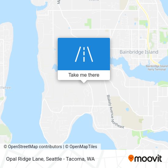 Opal Ridge Lane map