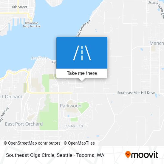 Southeast Olga Circle map
