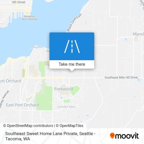 Mapa de Southeast Sweet Home Lane Private