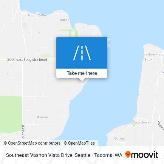 Mapa de Southeast Vashon Vista Drive