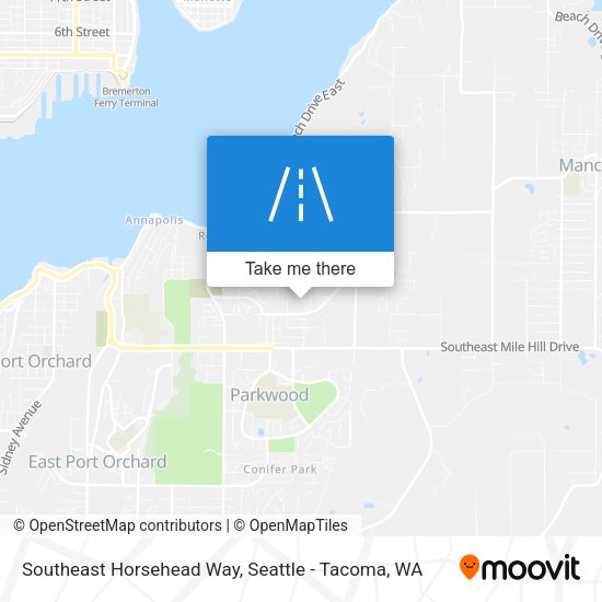 Southeast Horsehead Way map