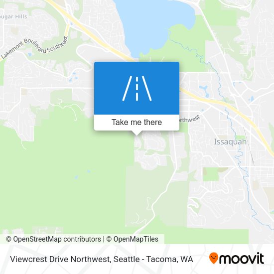 Viewcrest Drive Northwest map