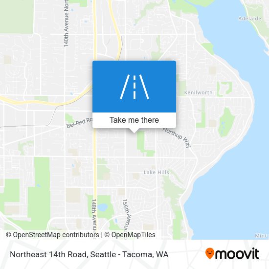 Northeast 14th Road map