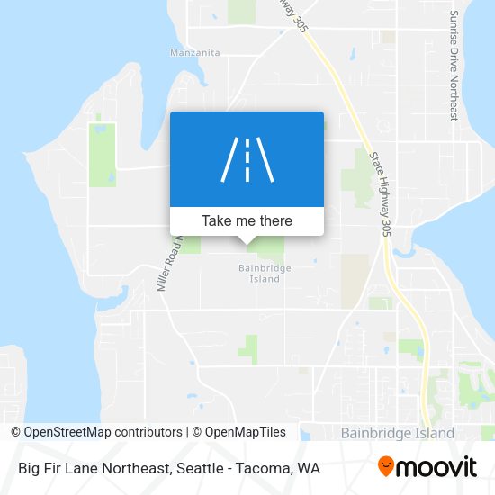 Mapa de Big Fir Lane Northeast