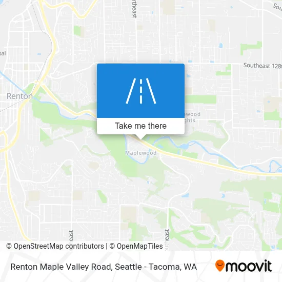 Renton Maple Valley Road map