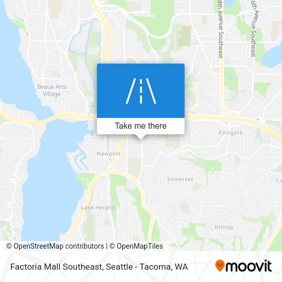 Factoria Mall Southeast map