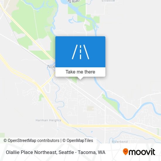 Mapa de Olallie Place Northeast