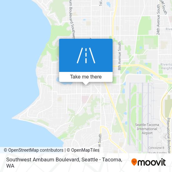 Southwest Ambaum Boulevard map