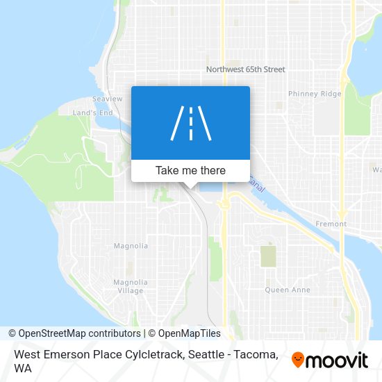 West Emerson Place Cylcletrack map