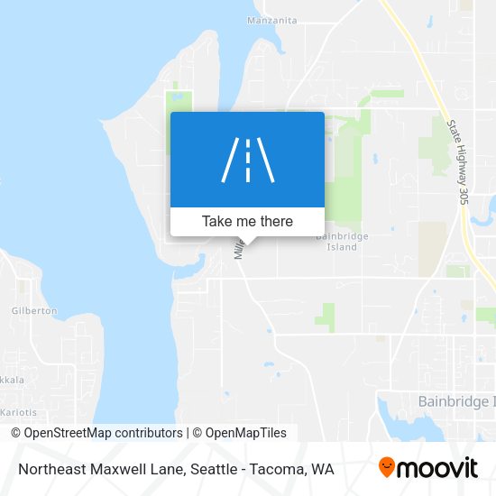 Northeast Maxwell Lane map