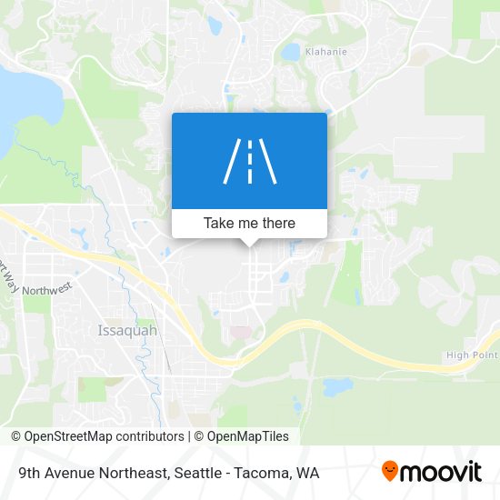 9th Avenue Northeast map
