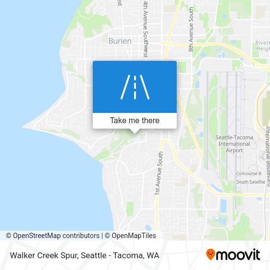 Walker Creek Spur map