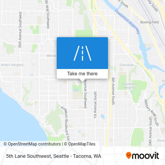 5th Lane Southwest map