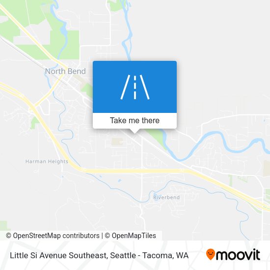 Little Si Avenue Southeast map