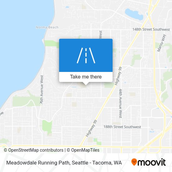 Meadowdale Running Path map