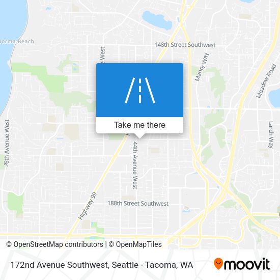 172nd Avenue Southwest map