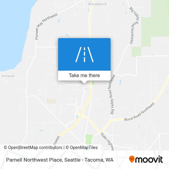 Parnell Northwest Place map
