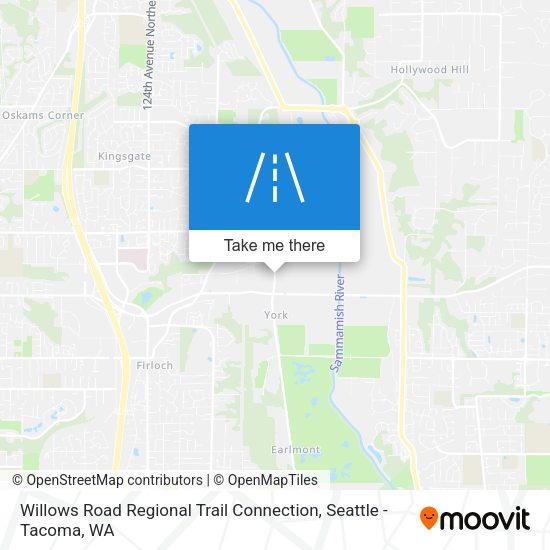 Mapa de Willows Road Regional Trail Connection
