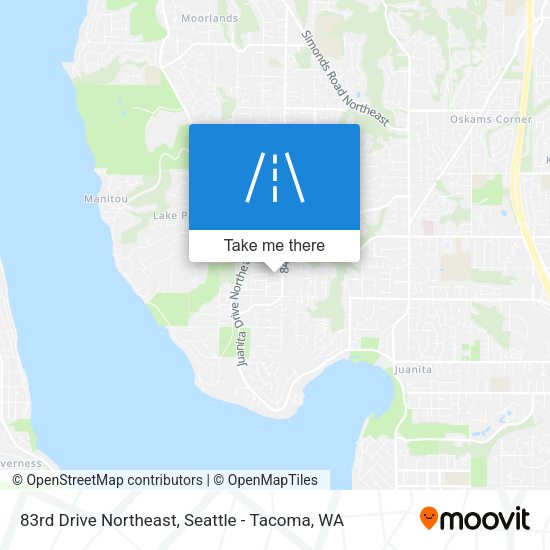 83rd Drive Northeast map