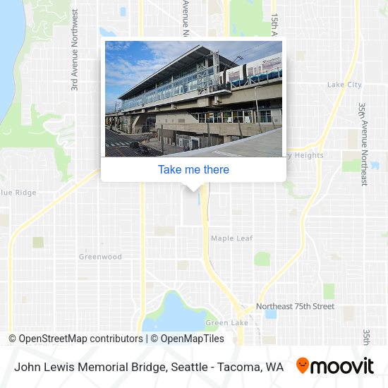 John Lewis Memorial Bridge map