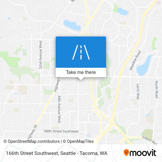 166th Street Southwest map