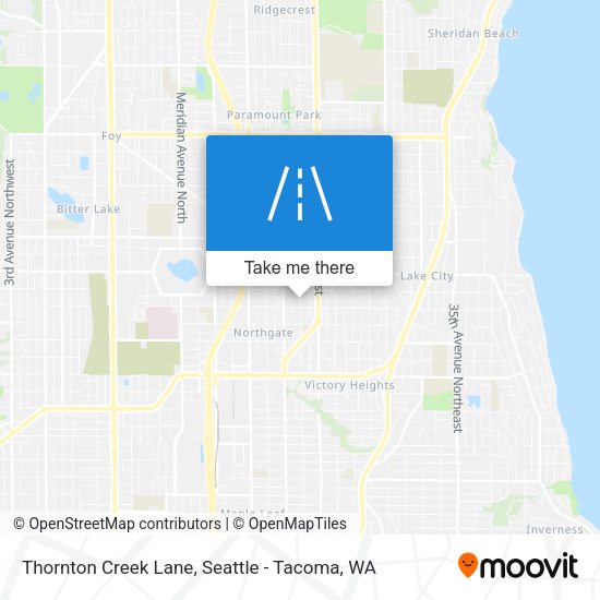 Thornton Creek Lane map