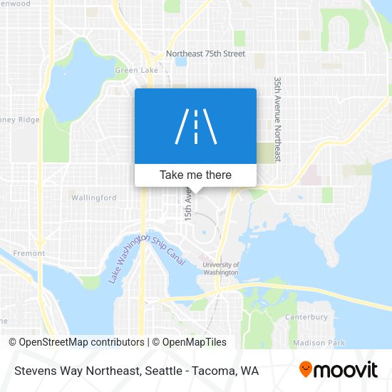 Stevens Way Northeast map
