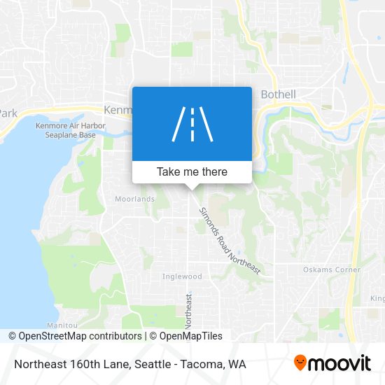 Northeast 160th Lane map