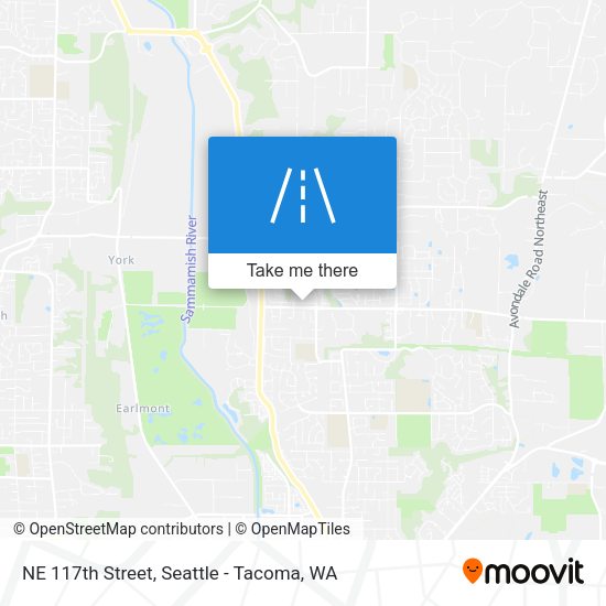 Mapa de NE 117th Street