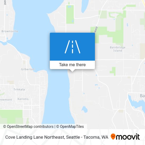 Mapa de Cove Landing Lane Northeast
