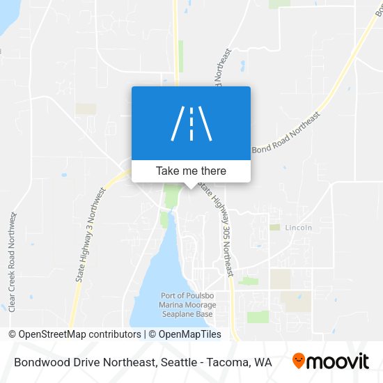Mapa de Bondwood Drive Northeast