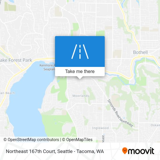 Northeast 167th Court map