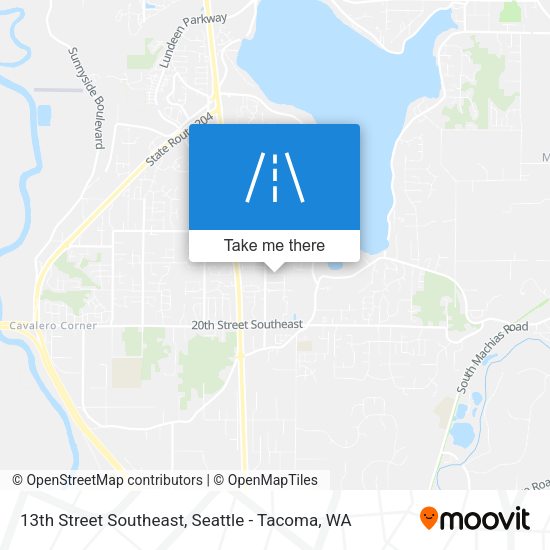 13th Street Southeast map