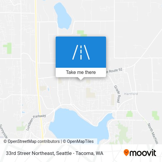 33rd Streer Northeast map