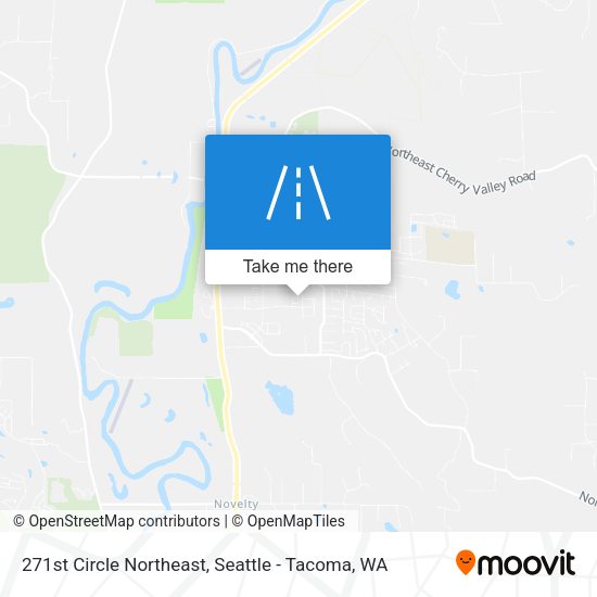 271st Circle Northeast map