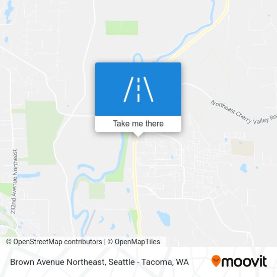 Brown Avenue Northeast map