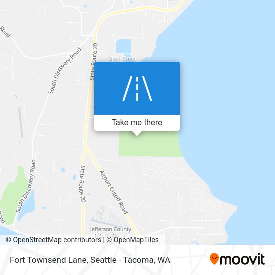 Fort Townsend Lane map