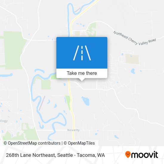 268th Lane Northeast map