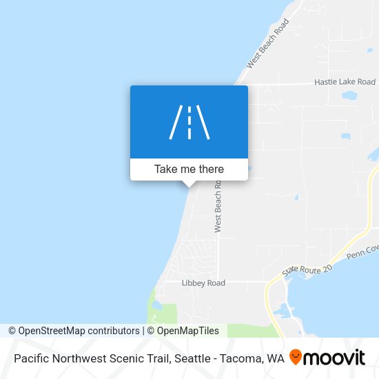Mapa de Pacific Northwest Scenic Trail