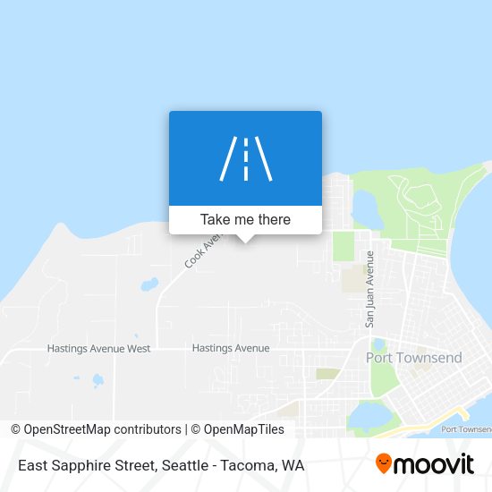 East Sapphire Street map