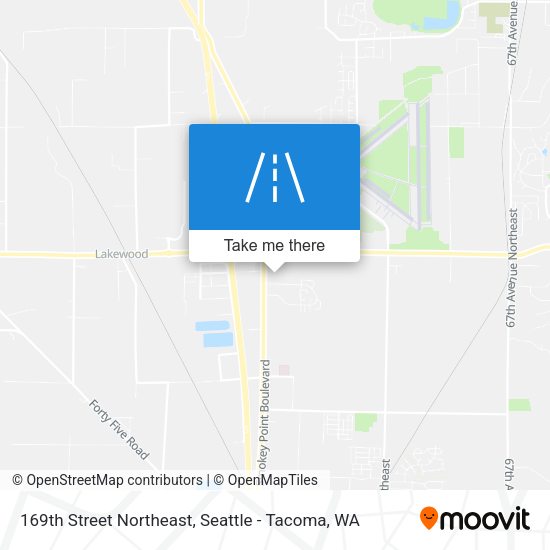 Mapa de 169th Street Northeast
