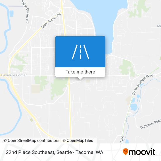 Mapa de 22nd Place Southeast