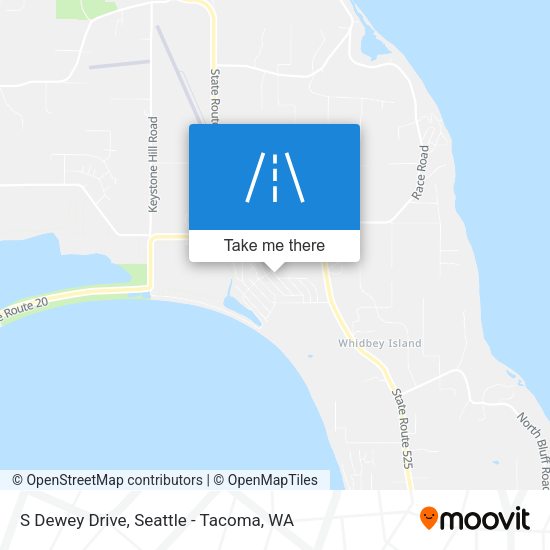S Dewey Drive map